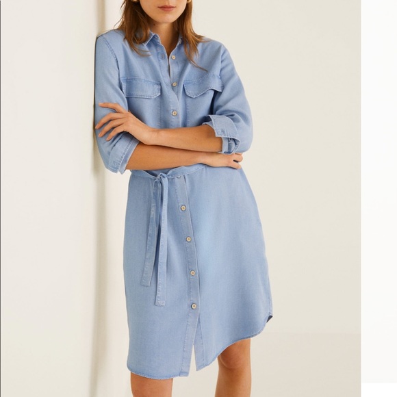 Mango summer Denim style soft dress - Picture 1 of 9